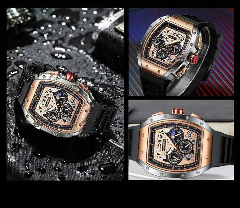 2024 New Sports Watch Men Top Brand Luxury Mens Watches Business Waterproof Military Quartz Chronograph Wristwatch Montre Homme