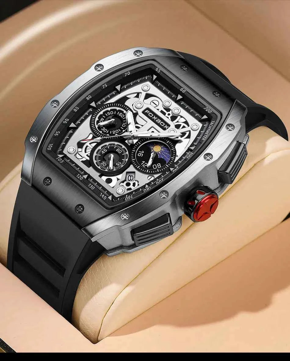 2024 New Sports Watch Men Top Brand Luxury Mens Watches Business Waterproof Military Quartz Chronograph Wristwatch Montre Homme