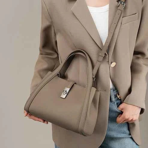 Fashionable Korean-style Large-capacity Leather Handbag