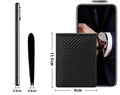 Men's Anti-magnetic Thin Wallet Special Carbon Fiber Dollar Multi Card Slot Wallet